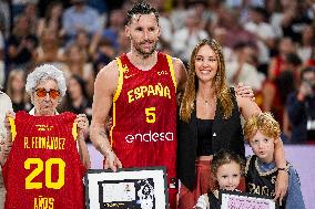 Basketball Test Match - Spain vs Puerto Rico