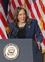 Harris attends campaign event in Wisconsin