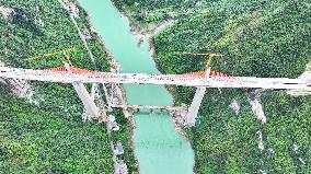 Mozhai Wujiang Bridge Construction in Chongqing