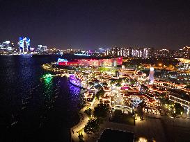 Moonlight Pier Night View in Suzhou