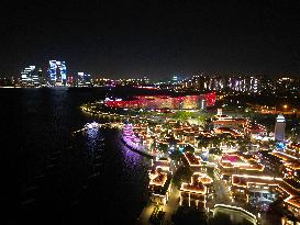 Moonlight Pier Night View in Suzhou