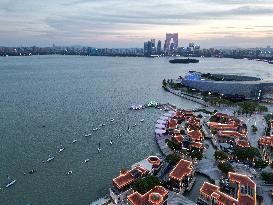 Moonlight Pier Night View in Suzhou