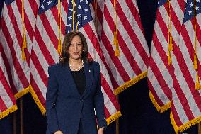 Kamala Harris Slams Trump At First Rally - Milwaukee