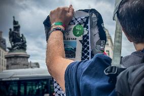 A Demonstration In Support Of Palestine In France