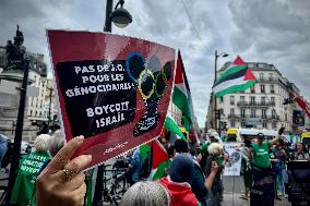 A Demonstration In Support Of Palestine In France