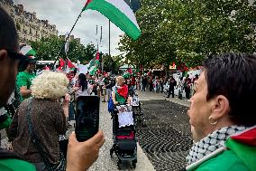 A Demonstration In Support Of Palestine In France