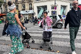 A Demonstration In Support Of Palestine In France