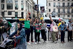 A Demonstration In Support Of Palestine In France