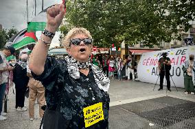 A Demonstration In Support Of Palestine In France