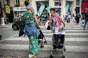 A Demonstration In Support Of Palestine In France