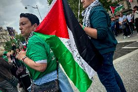 A Demonstration In Support Of Palestine In France