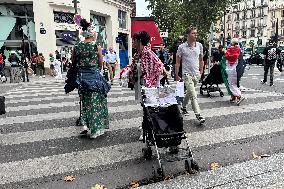 A Demonstration In Support Of Palestine In France