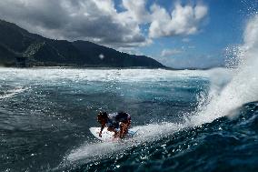 Paris 2024 - Surfing Training In Teahupo’o