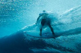 Paris 2024 - Surfing Training In Teahupo’o