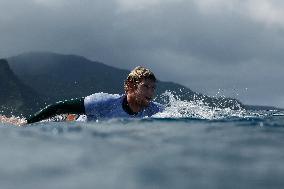 Paris 2024 - Surfing Training In Teahupo’o