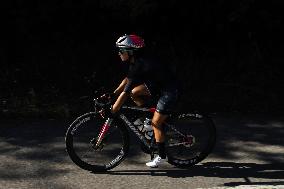 Mexican Triathlon Team's Cycling Training In Galicia For The Olympics