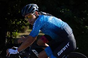 Mexican Triathlon Team's Cycling Training In Galicia For The Olympics