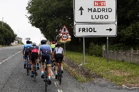 Mexican Triathlon Team's Cycling Training In Galicia For The Olympics