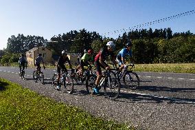 Mexican Triathlon Team's Cycling Training In Galicia For The Olympics