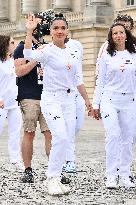 Paris 2024 - Salma Hayek Torch Relay