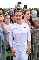 Paris 2024 - Salma Hayek Torch Relay