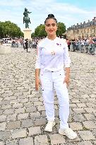 Paris 2024 - Salma Hayek Torch Relay