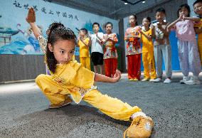 Children Practice Martial Arts