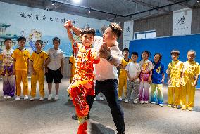 Children Practice Martial Arts