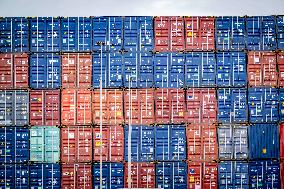 Container Storage At The Port - Rotterdam