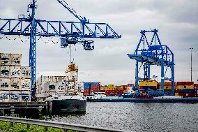 Container Storage At The Port - Rotterdam