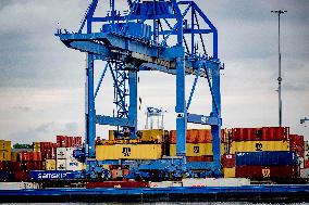 Container Storage At The Port - Rotterdam