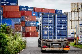 Container Storage At The Port - Rotterdam