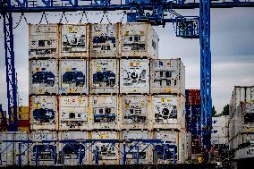 Container Storage At The Port - Rotterdam