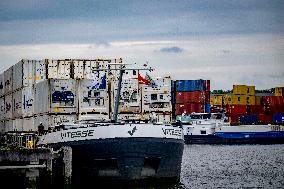 Container Storage At The Port - Rotterdam