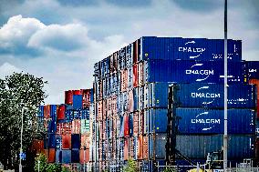 Container Storage At The Port - Rotterdam