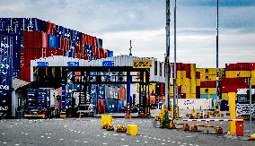 Container Storage At The Port - Rotterdam