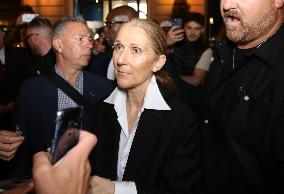 Celine Dion Leaves Her Hotel - Paris