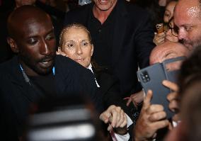 Celine Dion Leaves Her Hotel - Paris