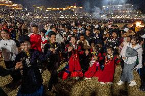 (SichuanMosaics)CHINA-SICHUAN-BUTUO-YI ETHNIC GROUP-TORCH FESTIVAL (CN)