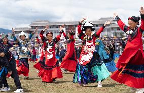 (SichuanMosaics)CHINA-SICHUAN-BUTUO-YI ETHNIC GROUP-TORCH FESTIVAL (CN)