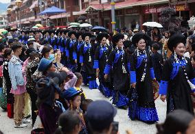 (SichuanMosaics)CHINA-SICHUAN-BUTUO-YI ETHNIC GROUP-TORCH FESTIVAL (CN)