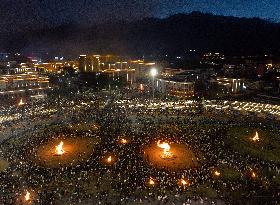 (SichuanMosaics)CHINA-SICHUAN-BUTUO-YI ETHNIC GROUP-TORCH FESTIVAL (CN)