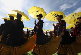 (SichuanMosaics)CHINA-SICHUAN-BUTUO-YI ETHNIC GROUP-TORCH FESTIVAL (CN)