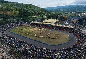 (SichuanMosaics)CHINA-SICHUAN-BUTUO-YI ETHNIC GROUP-TORCH FESTIVAL (CN)