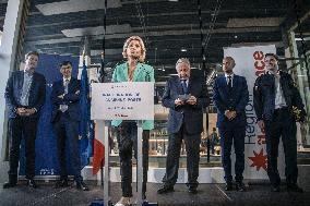 Paris 2024 - Inauguration Of A Fan Zone At Old Post Office Of Versailles