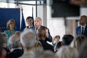 Paris 2024 - Inauguration Of A Fan Zone At Old Post Office Of Versailles