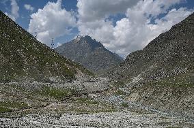 High Mountain Pass In The Himalayas