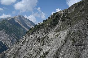 High Mountain Pass In The Himalayas