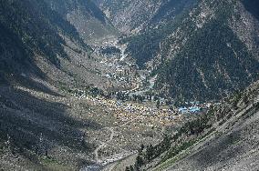 High Mountain Pass In The Himalayas