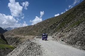 High Mountain Pass In The Himalayas